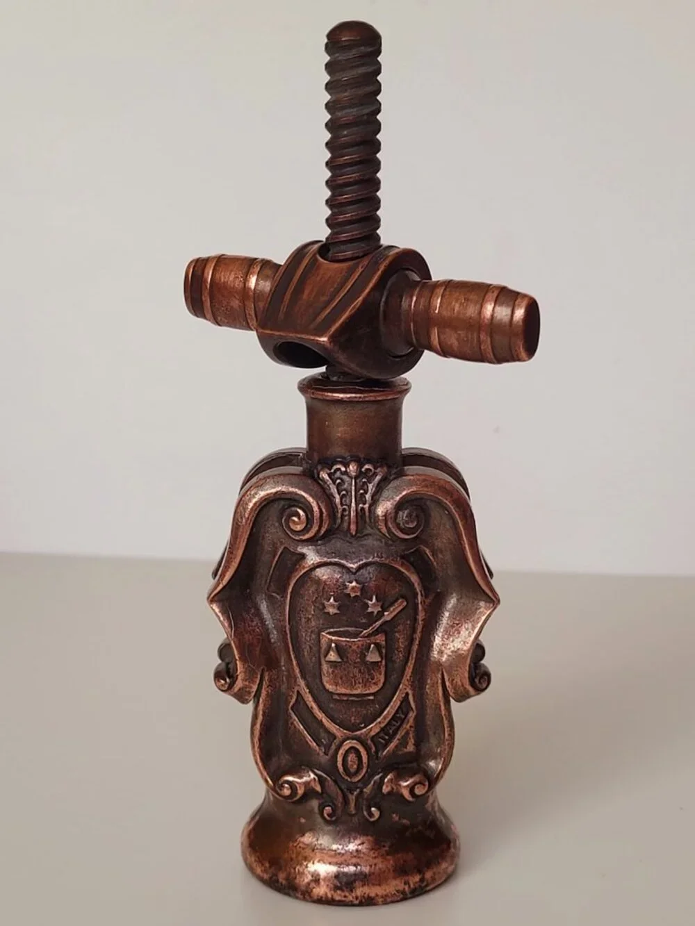 Vintage Fattoria Picedo Vini Pregiati Italian Wine Corkscrew Opener Bronze